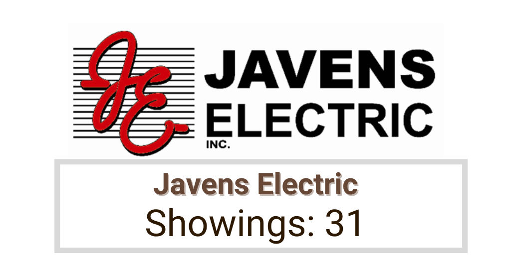 Javens Electric 
Showings: 31