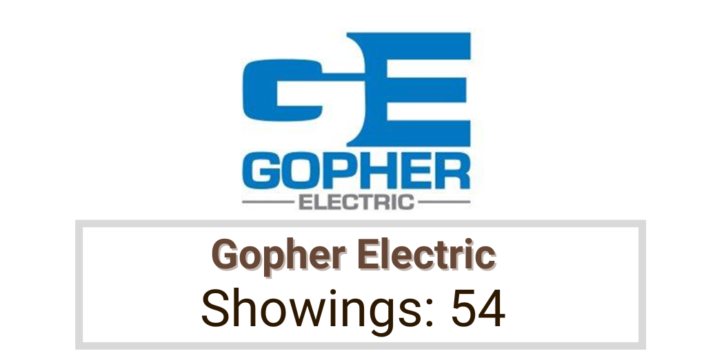 Gopher Electric
Showings: 54